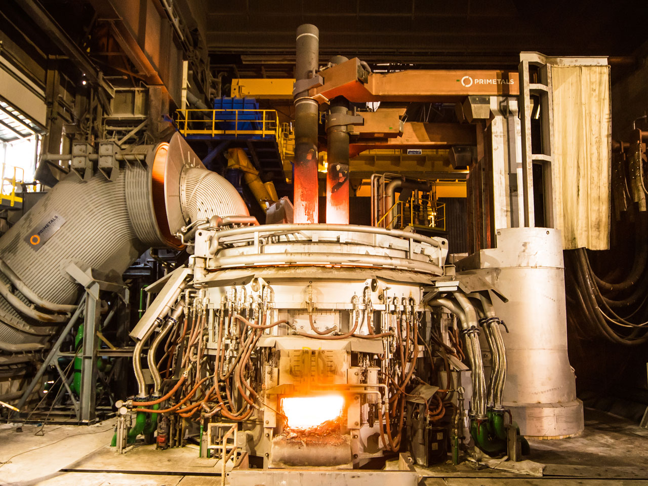 Forno 1 dal piano di lavoro - Acciaieria Arvedi